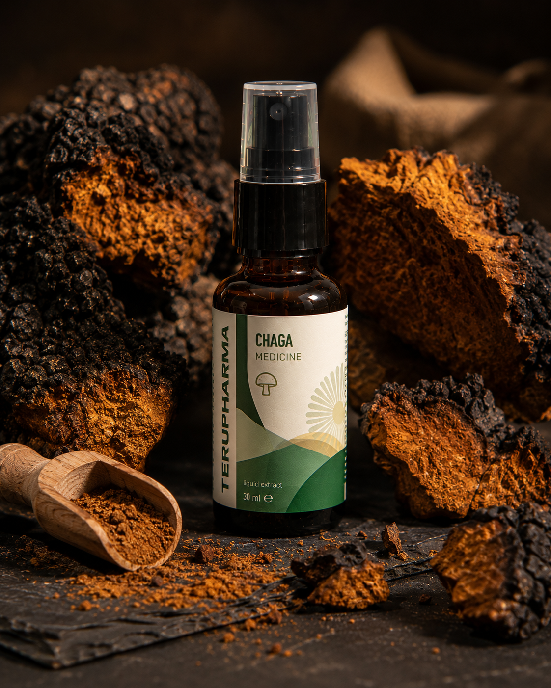 Chaga Liquid Extract – 30ml Oral Spray